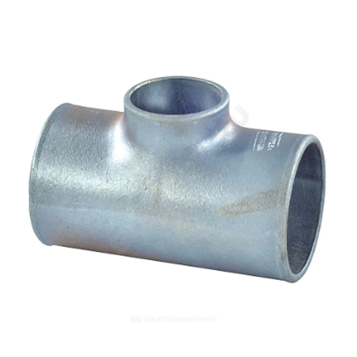 Тройник сталь оц переходной Дн 89х3,5-76х3,5 (Ду 80х65) бесшовный под приварку ГОСТ 17376-2001