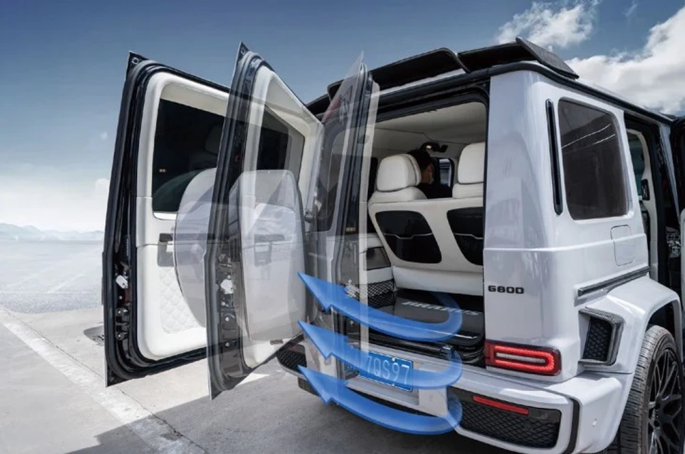 Электропривод мягкого доводчика задней двери для Mercedes-Benz G-Class W464 Мерседес Гелик гелентваген