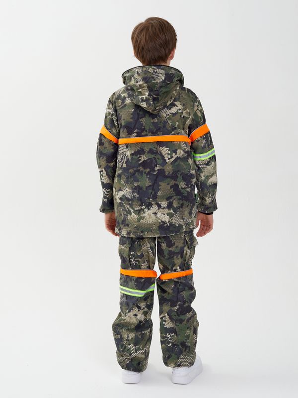 Костюм летний Антигнус-Детский ткань Твил-Пич цвет Зеленый питон