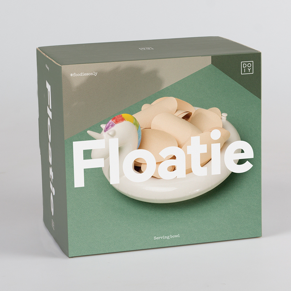 Миска сервировочная керамическая floatie unicorn