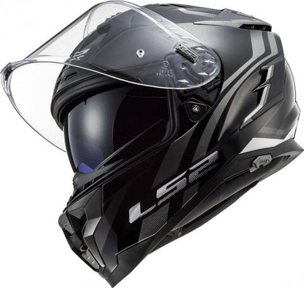 LS2 Мотоциклетный шлем спортивный FF327 CHALLENGER PROPELLER черно-серый
