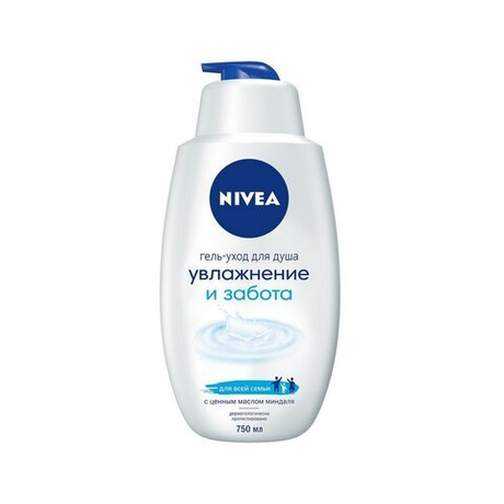 NIVEA Гель-уход для душа Увлажнение и забота 750 мл (59628)