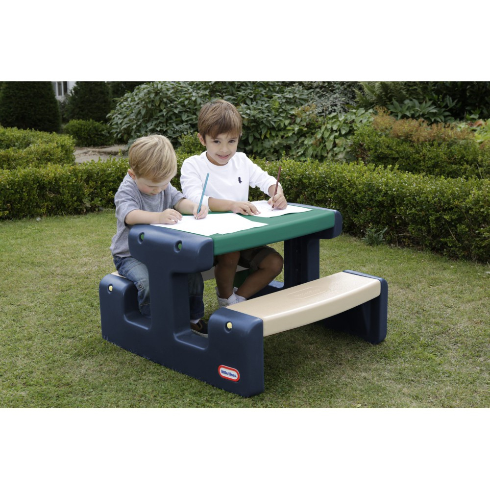 Пикниковый столик Little Tikes 174063 сине-зелёный для детей от 18 месяцев — фото 3