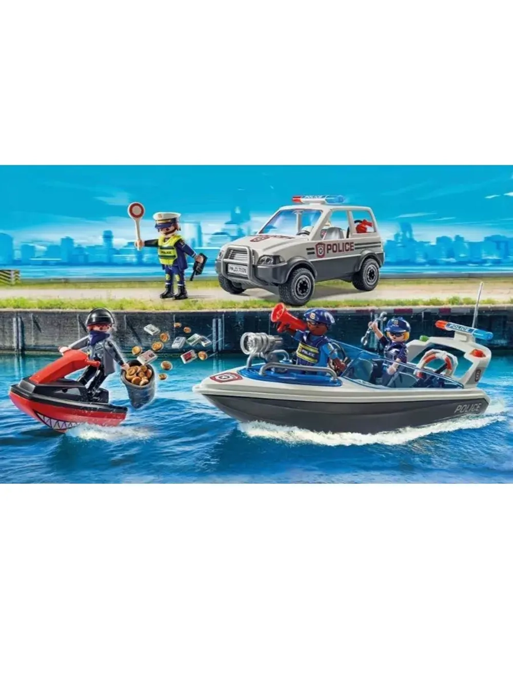 Городская полицейская погоня на воде Playmobil 71570