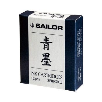 Картриджи пигментные Sailor Sei-Boku для перьевых ручек темно-синие 12 шт (13-0604-142)