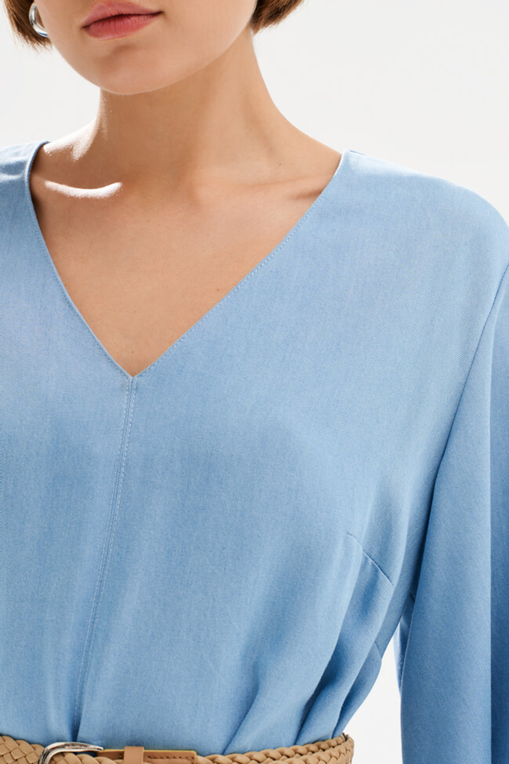 51747 Платье женское (голубой джинс)