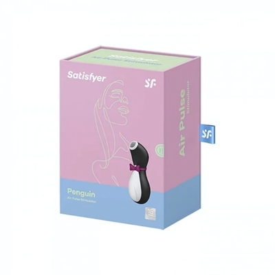 Вакуум-волновой бесконтактный стимулятор клитора Satisfyer PRO Penguin NEXT GENERATION (11 режимов , черный с белым ) (Цвет: черный с белым)