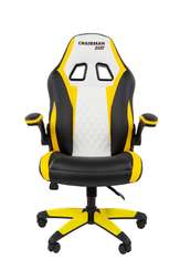 Офисное кресло Chairman Game 15 Россия экокожа черный/желтый/белый