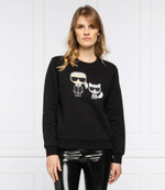 Худи ikonik karl &amp;choupette Karl Lagerfeld - черный(210W1821)