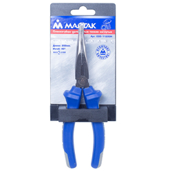 МАСТАК (030-11200H) Пассатижи удлиненные тонкие загнутые 200 мм