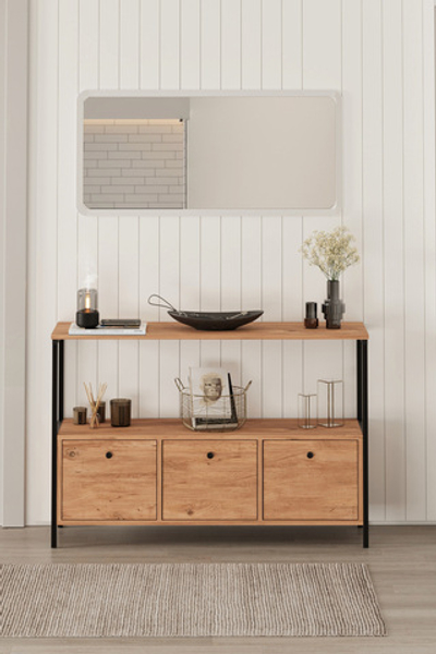 Консоль с откидной дверцей - сосна