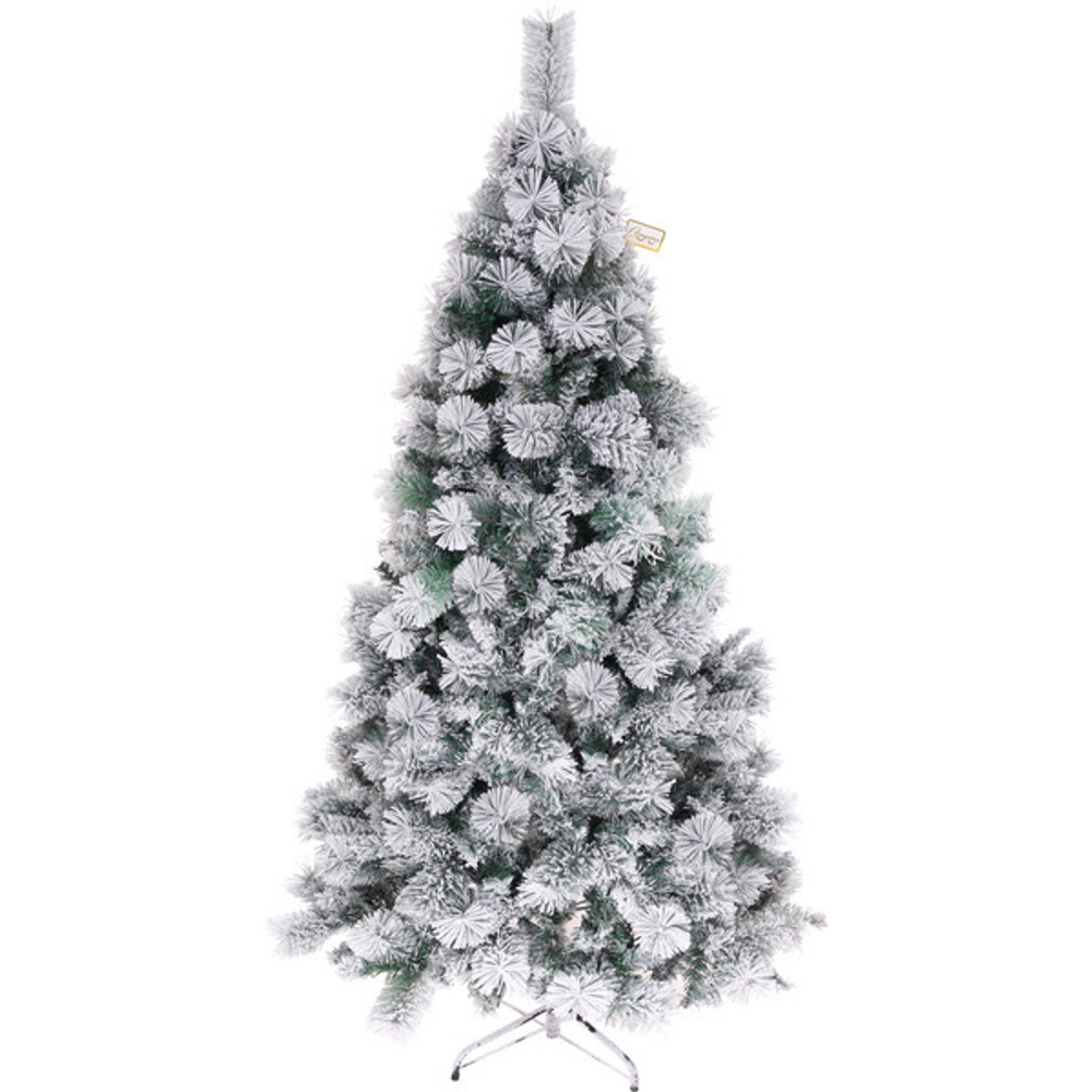 Елка «Зимняя метель» 210 см, ПВХ+леска с белым напылением (970 веток)