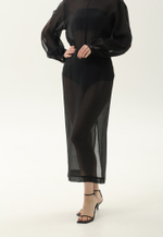 Юбка карандаш из органзы