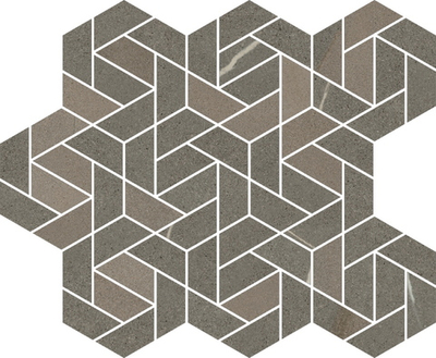 Мозаика Metropolis Arcadia Brown Mosaico Icon Nat 28.6x34.7