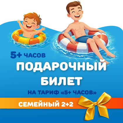 Билет на тариф "5 часов" семейный 2+2