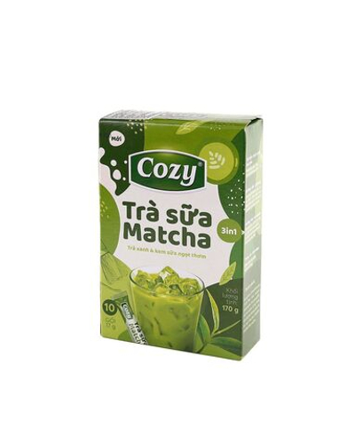 Пудровый чай Матча Латте 3 в 1 COZY (матча+сливки+сахар), 10 пак