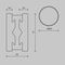 Шинопровод Maytoni Technical Flarity Busbar TRX154-R-D800-B