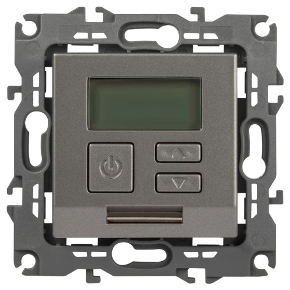 Терморегулятор ЭРА Серия 12 12-4111-16 универсальный 230В-Imax16А титан | ЭРА 12 Титан