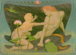 Фидус. 1933. Гелианта и Люцифер (Heliante und Luzifer). 56 х 77. Частное собрание.