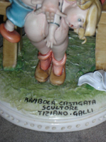 Статуэтка. Фарфор. Наказание. Capodimonte. Италия