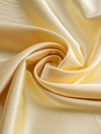 Атлас, желтый светлый, глянцевый, стрейч