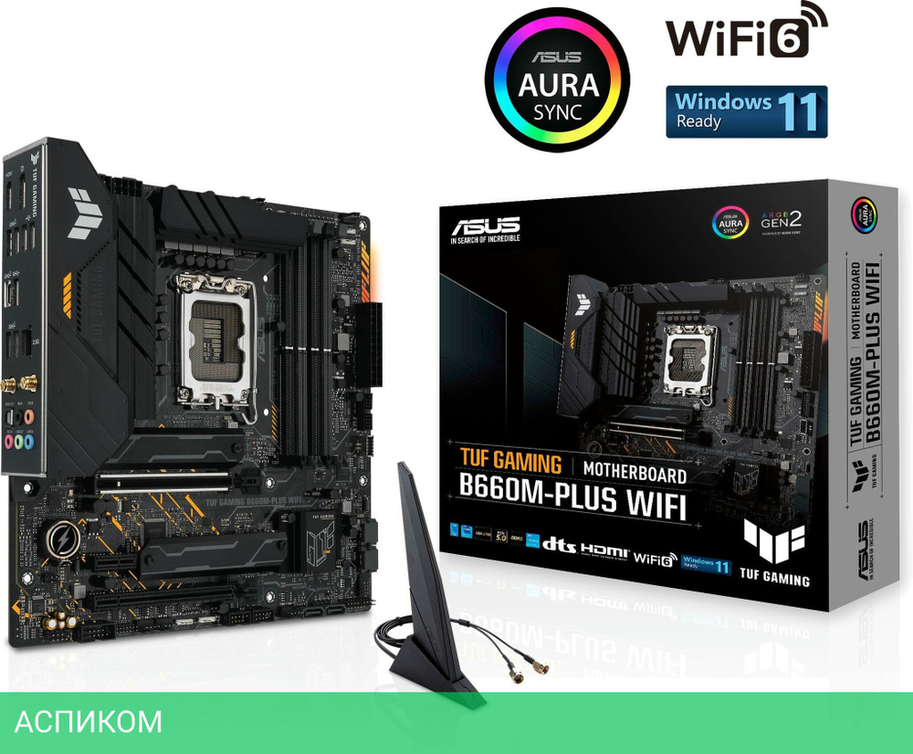Материнская плата ASUS TUF Gaming B660M-Plus WiFi (90MB1AZ0-M0EAY0)