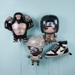 Шар (30''/76 см) Фигура, Аниме, Боец Ниндзя, 1 шт.