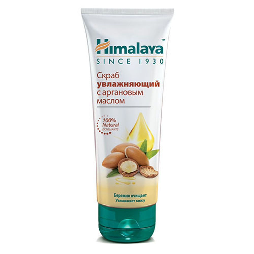 Скраб для лица Himalaya Увлажняющий с аргановым маслом, 75 мл