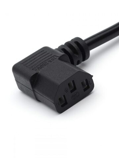 Сетевой шнур силовой угловой CEE 7/7-C13 (f) 1.8м Gopower