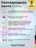 Светодиодная лента Maytoni 12В 5050 7,2Вт/м RGB 5м IP20 10126