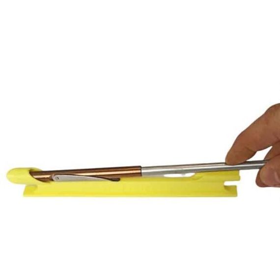 Мотовильце линя + заглушка острия гарпуна (2 в 1) DELFiN желтый