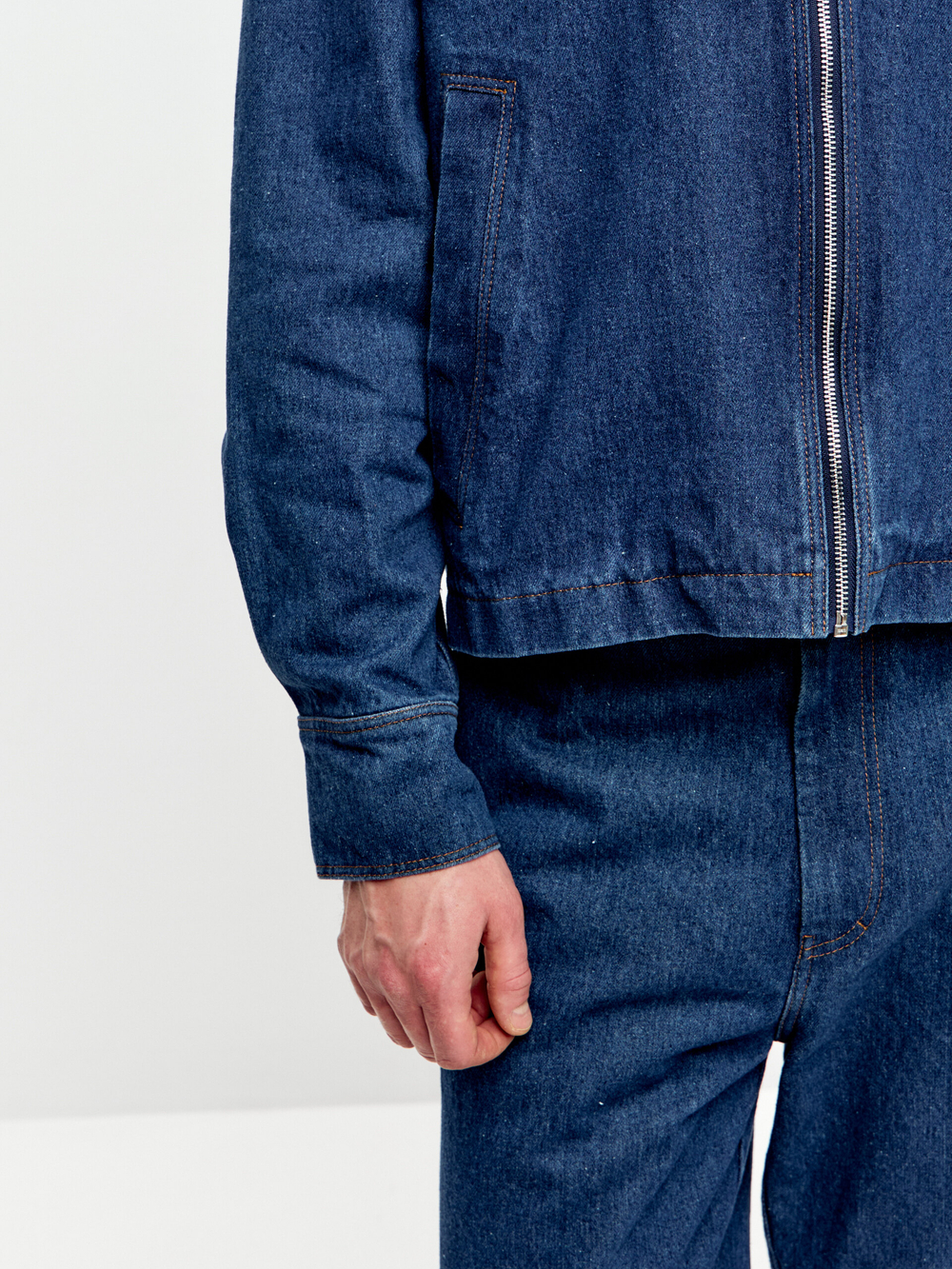 Джинсы унисекс из синего денима