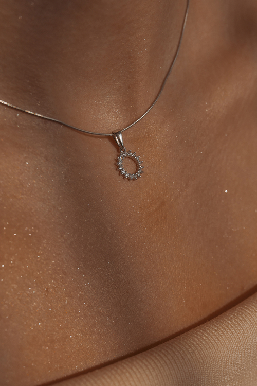 Кулон "Круг" со вставками