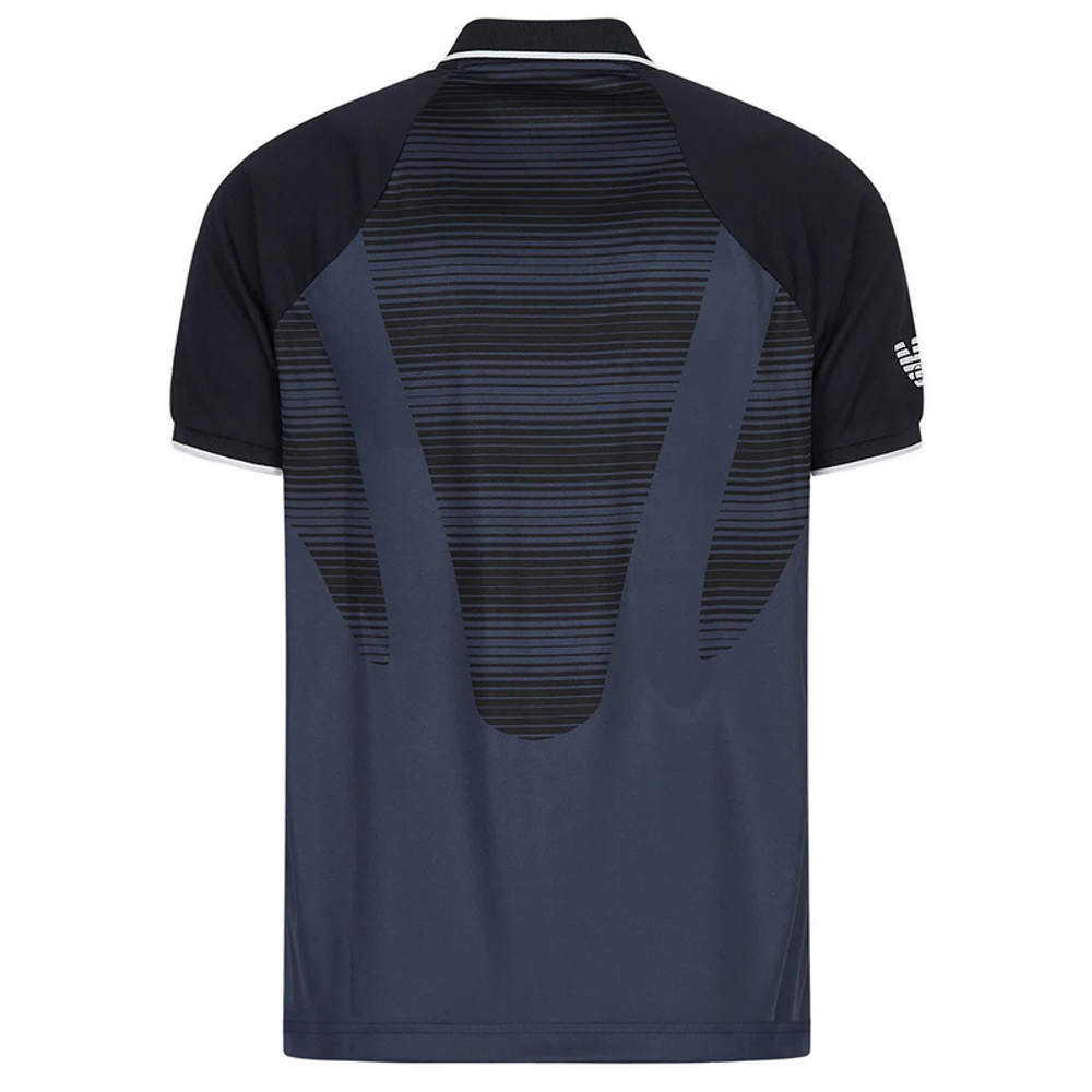 Мужское поло теннисное EA7 Man Jersey Polo Shirt - mood indigo