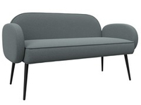 Диван прямой Лига-086 РОГОЖКА Амур 07 серый