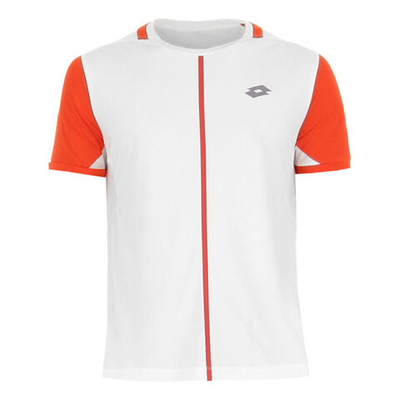 Мужское теннисное поло Lotto Top IV T-Shirt Men - White, Red