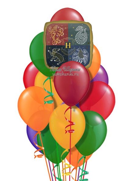 Букет шаров "Happy Birthday Harry Potter"