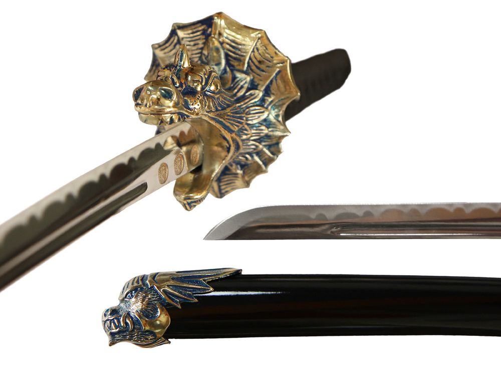 Art Gladius Катана "Дракон пожирающий змею" самурайский меч