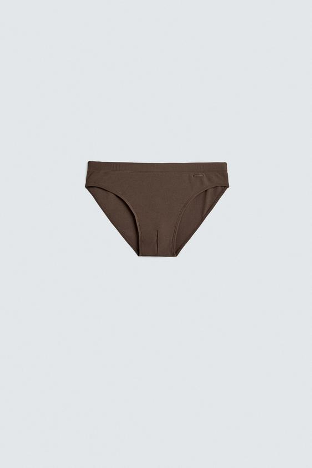 ZARA ПЛАВКИ С КОНТРАСТНЫМИ ВСТАВКАМИ, КОРИЧНЕВЫЙ
