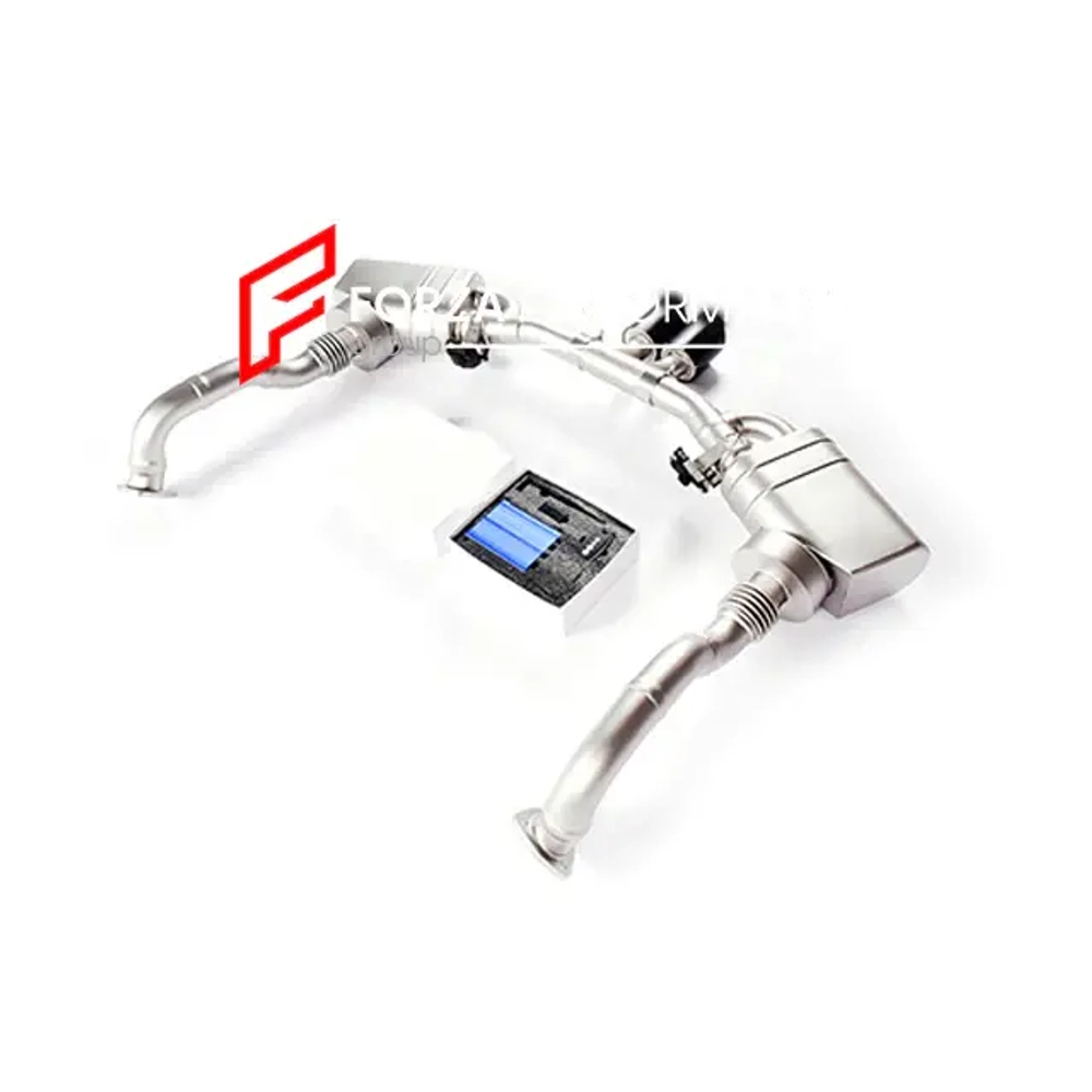 Спортивная выхлопная система с заслонками для Porsche Boxster 987.2 2009-2012 (2.7T и 3.4T) Порше Бокстер