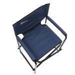 Кресло складное СЛЕДОПЫТ Комфорт, 560х470х830 мм, сталь 22 мм, синий/2/