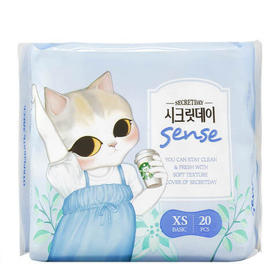 Прокладки ультратонкие дышащие ежедневные 20 шт. 15.5 см Sense Secret Day