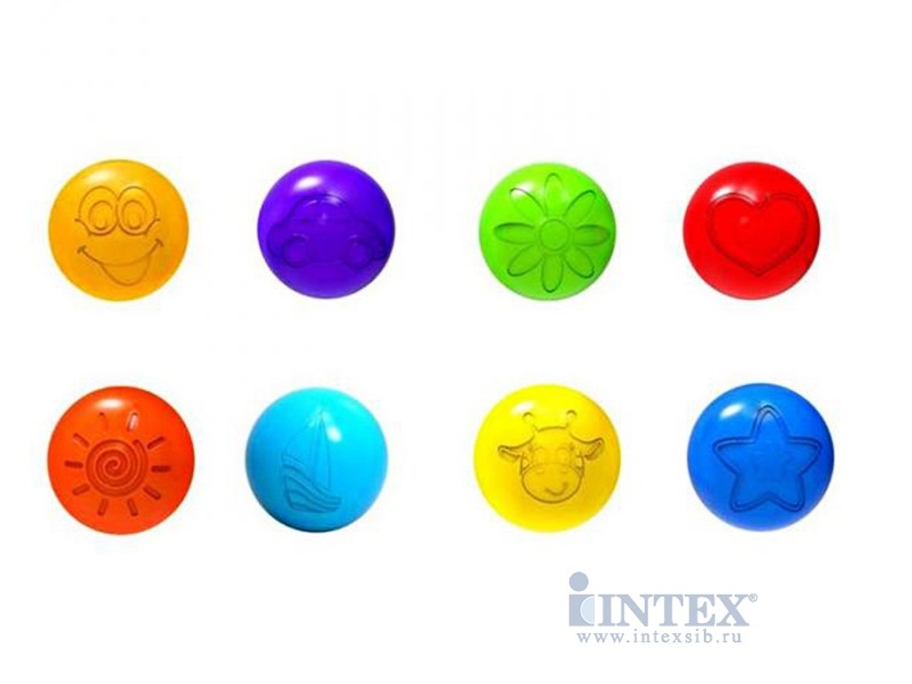 Цветные шарики для сухого бассейна 7,5 см 100 шт.
