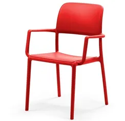 Стул с подлокотниками Riva, красный