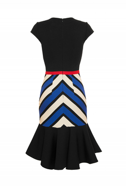 Платье с ассиметричным вырезом горловины 06-18SS