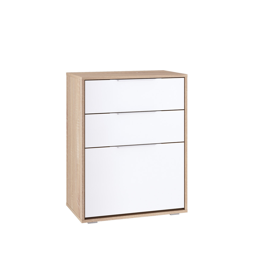 Обувница Куба 13.113 N(Дуб сонома ,Белый премиум)