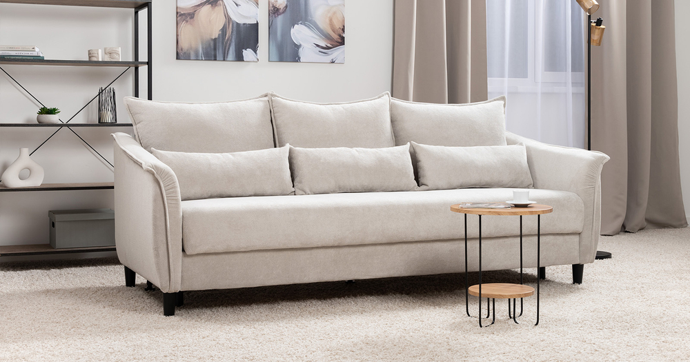 Берта диван-кровать (светло-серый)