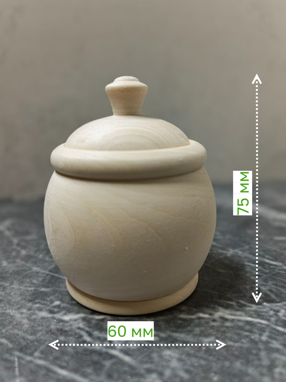 Солонка №8, заготовка 75*65 мм