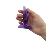 Фиолетовая анальная пробка «Шалунья» - 10 см. (Цвет: фиолетовый)