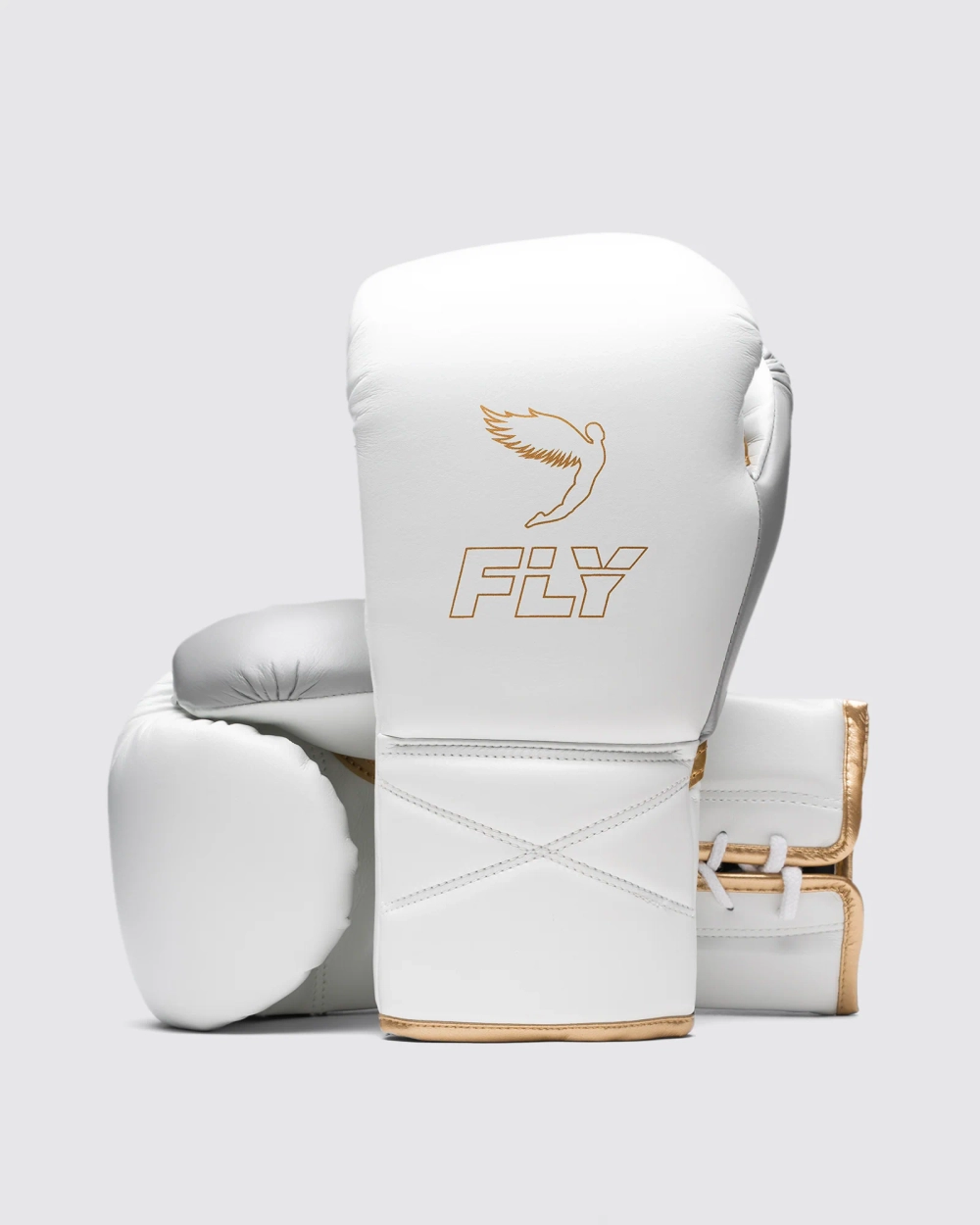 Боксёрские перчатки Fly SUPERLACE PRO X 2 GLOVES - White/Grey/Gold